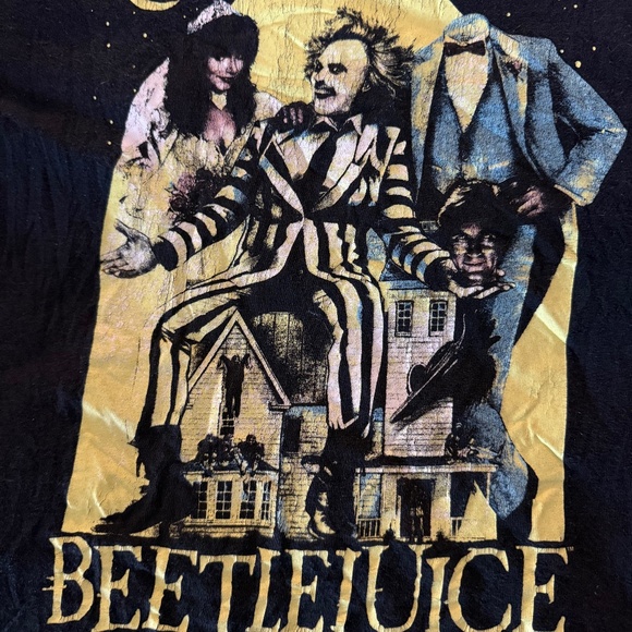 BEETLEJUICE BLACK SHORT SLEEVE T SHIRT M - Picture 7 of 7